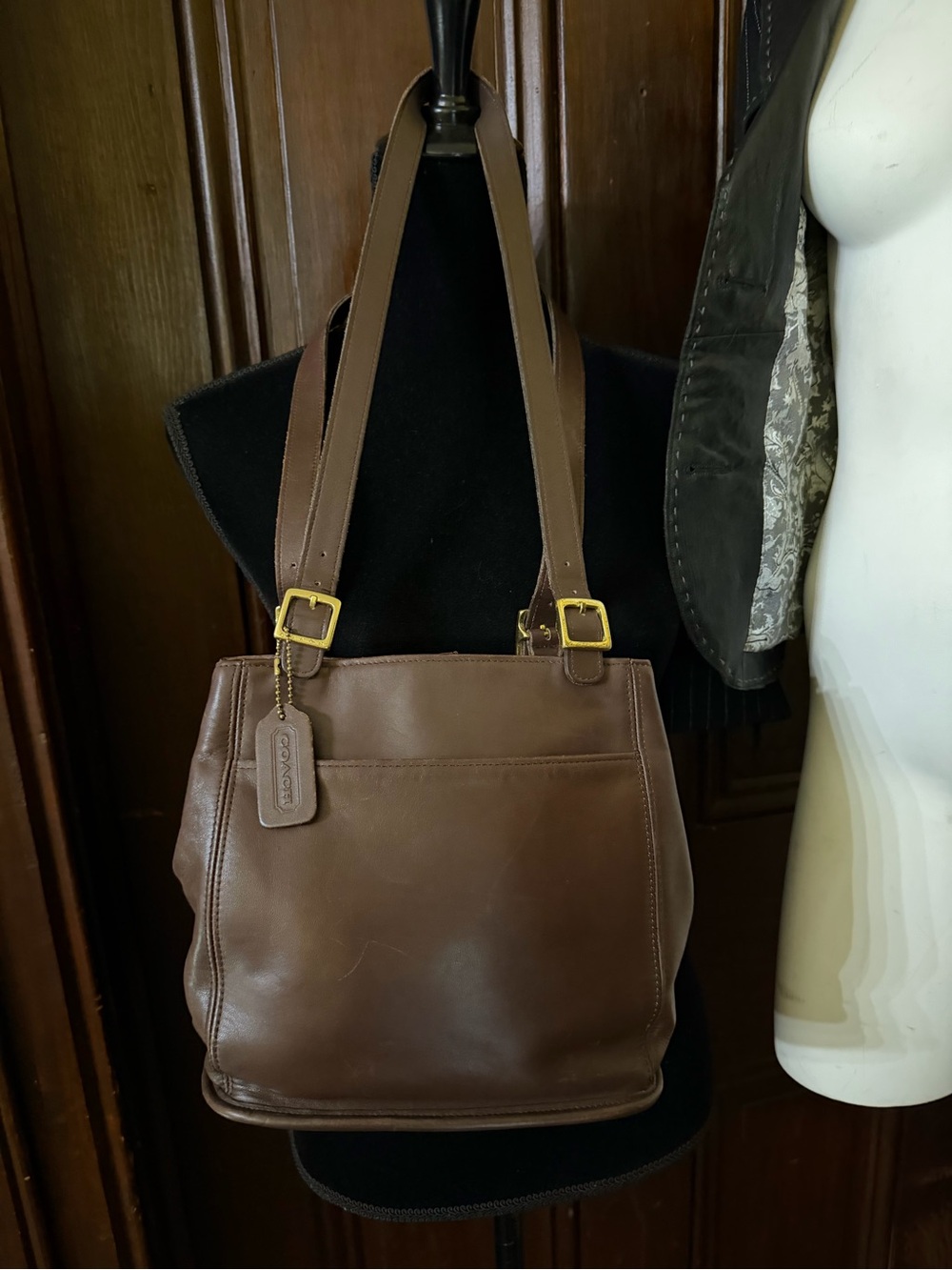 Coach Vintage 1990’s  Leather Bucket Tote – Style 6008